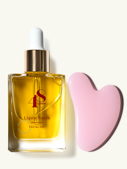 Liquid Youth Massage Set – Gesichtsöl und Gua Sha – 48grams